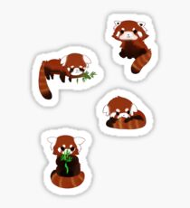 Red Panda Chibi Stickers Sticker