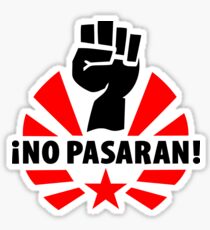 No Pasaran Stickers Sticker