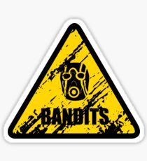 Pegatina Señal de advertencia de bandido