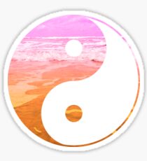 Yin & Yang (pink sky) Sticker