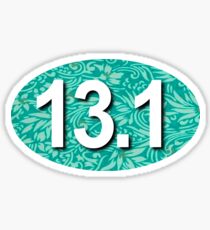 13.1 Oval Sticker - Tropical Teal Sticker