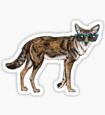 Cool Coyote with Sunglasses Sticker