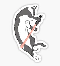 CAT WARS - Red Saber Cat Sticker