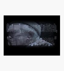 Mickey Loves Ya - Rocky Photographic Print
