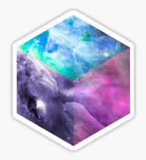 Orion Nebula Cube Sticker