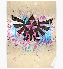 Triforce Emblem Splash Poster
