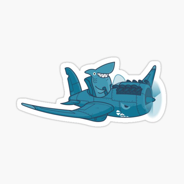 Shark Outta' Water - sticker Sticker