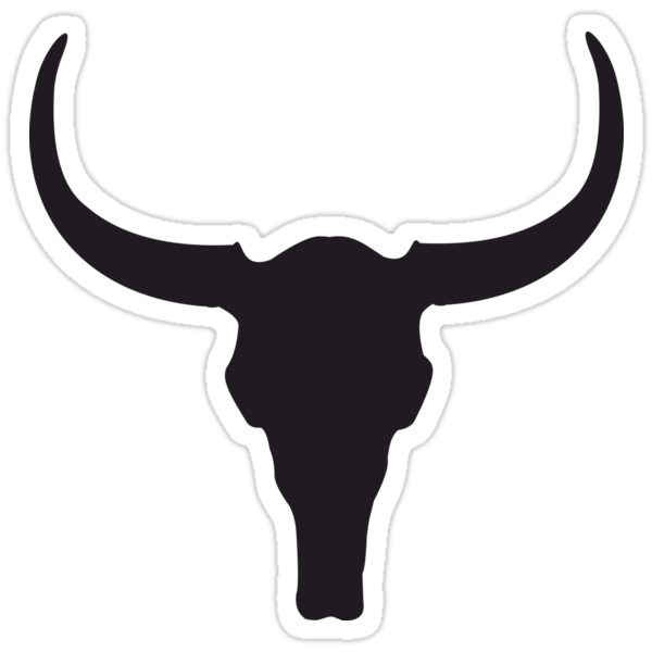 "Longhorn Skull" Stickers by XOOXOO | Redbubble