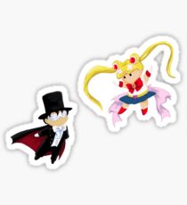 Sailor Moon and Tuxedo Mask Sticker