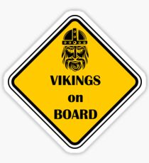Vikings on Board Sticker