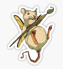 Artistic Rat Sticker