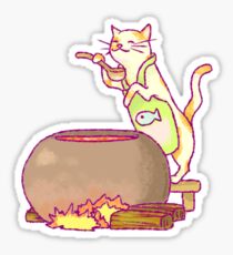 Cat Cooking Sticker