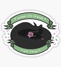 Snakes are Friends - Not Fangs Sticker