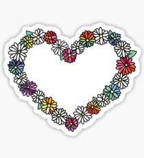 Empty Tie Dye Daisies Sticker