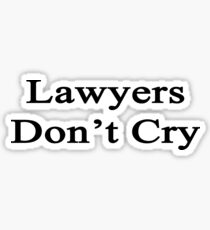 Pegatina Lawyers Don't Cry