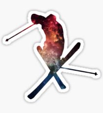 Stellar Skier Sticker