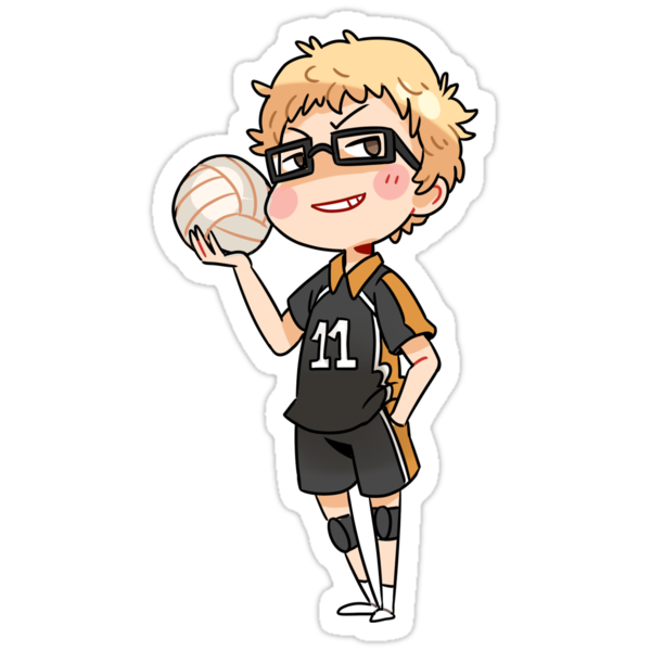 Haikyuu Tsukishima Kei Stickers By Zeonace Redbubble 7581