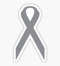 Brain Cancer Awareness ribbon Sticker