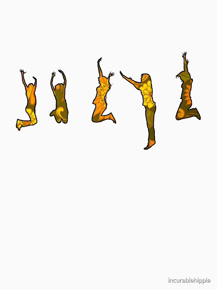 Jumping Floral Silhouettes by incurablehippie