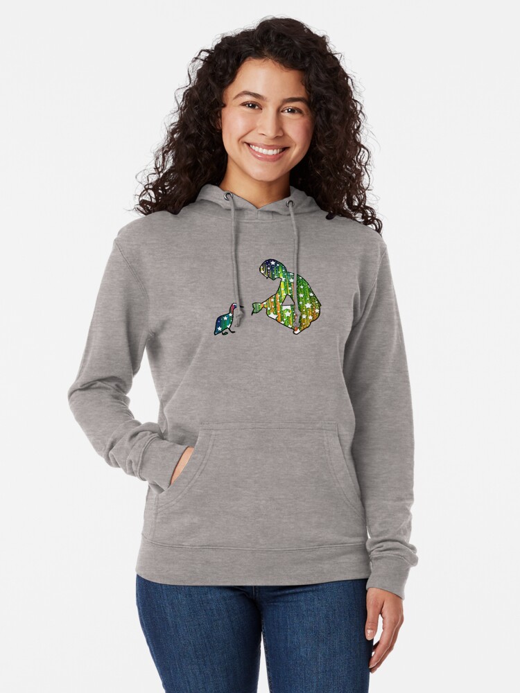 Alternate view of Starry Duck Silhouette Lightweight Hoodie