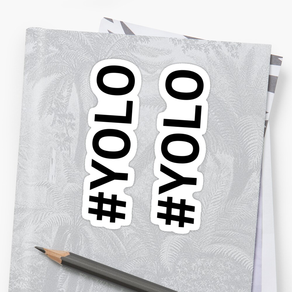  YOLO Stickers  by comrat Redbubble