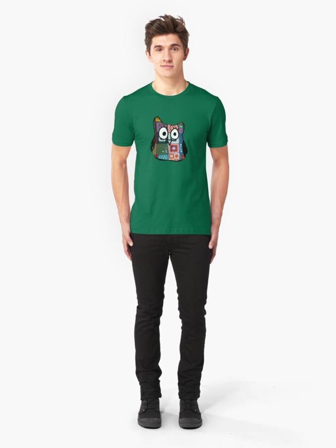 Alternate view of Patchwork Owl Slim Fit T-Shirt