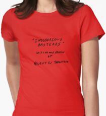 Quentin Tarantino - Inglourious Basterds script Women's Fitted T-Shirt