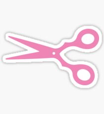 Pink Scissors Sticker