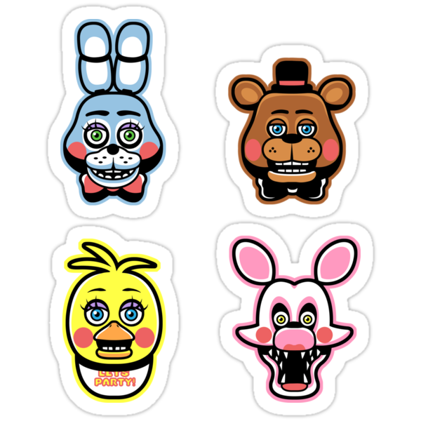 "FNAF Stickers 2.0" Stickers by DisfiguredStick | Redbubble