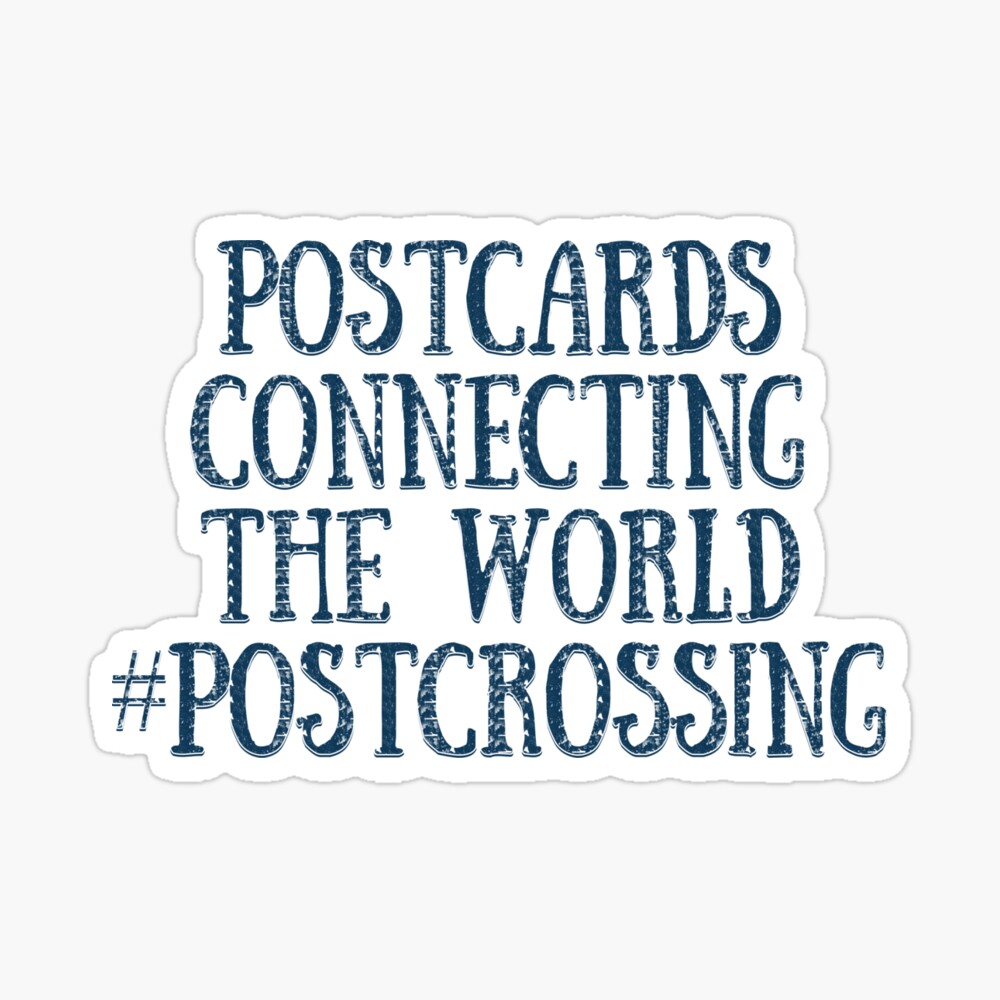 Postcards Connecting The World #Postcrossing Stickers Sticker