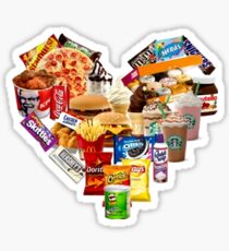 Junk-Food-Liebes-Herz Sticker