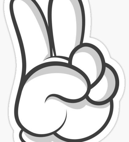 Mickey Mouse Hand: Stickers | Redbubble