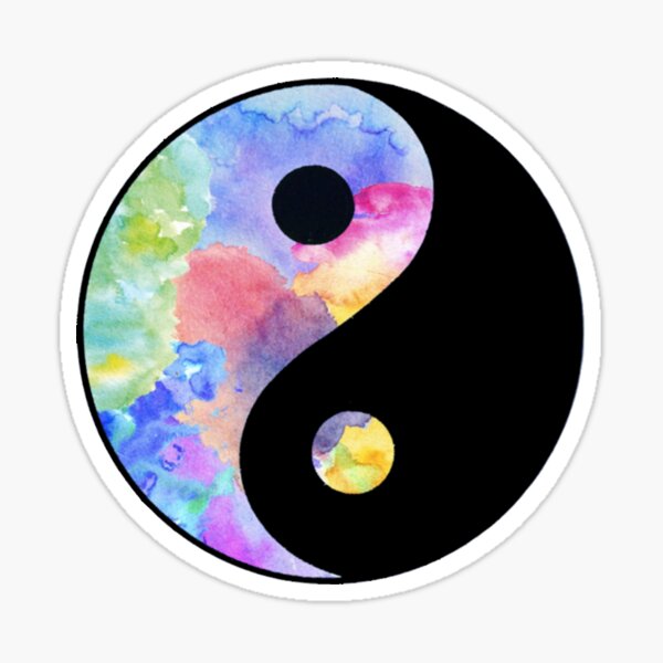 Yin Ying Yang Stickers Redbubble