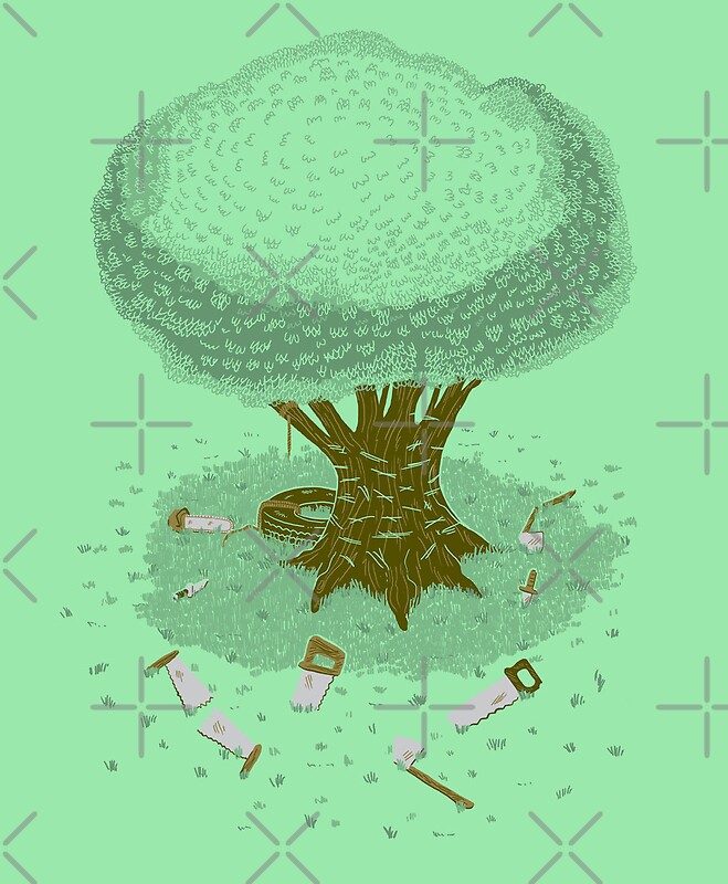 "The Toughest Tree" by nickv47 Redbubble