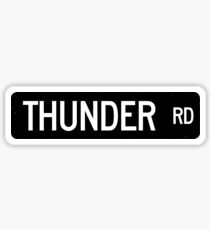 Pegatina Señal de calle de Thunder Road