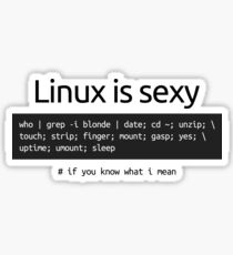 Linux is sexy Sticker