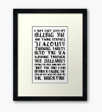 mrblyrics Framed Print