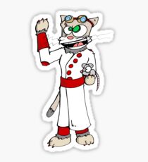 chatvant fou Sticker