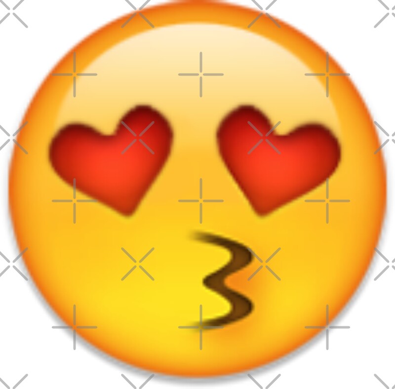 "kissy emoji" Stickers by lazyville | Redbubble
