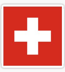 Switzerland National Flag T-Shirt - Swiss Sticker Bedspread Duvet Sticker