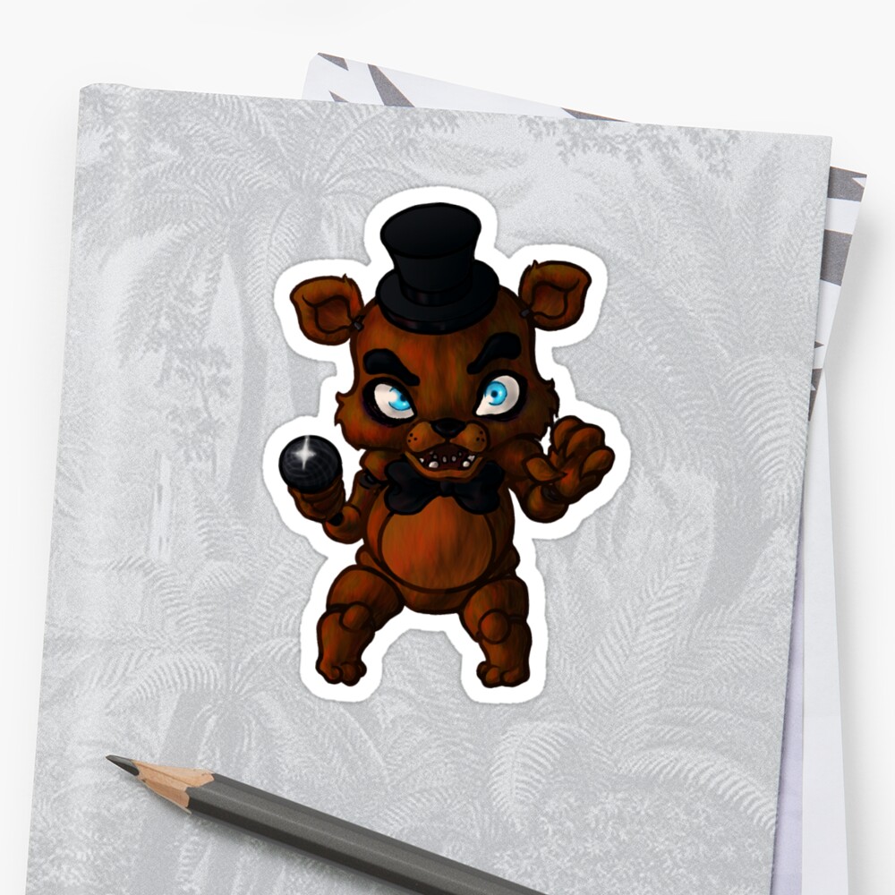 Fnaf Freddy Fazbear Sticker By Grumpyoctavian Redbubb - vrogue.co