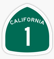 California Highway 1 T-Shirt - State Route One Road Sign Sticker PCH Sticker