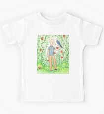 Sir David Attenborough & a Parrot Kids Tee