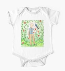 Sir David Attenborough & a Parrot One Piece - Short Sleeve