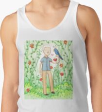 Sir David Attenborough & a Parrot Tank Top