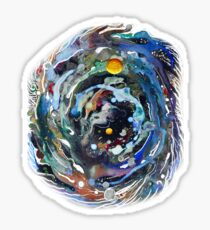 Psychedelic Space Sticker