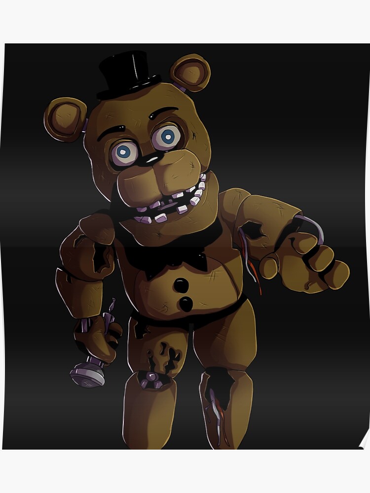 Fnaf 2 Withered Freddy Fazbear Poster - 