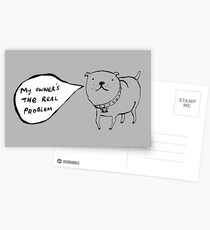 Staffies Aren't Evil Postcards