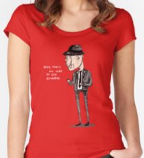 Leonard Cohen Tailliertes Rundhals-Shirt