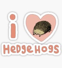 I ❤ Hedgehogs Sticker